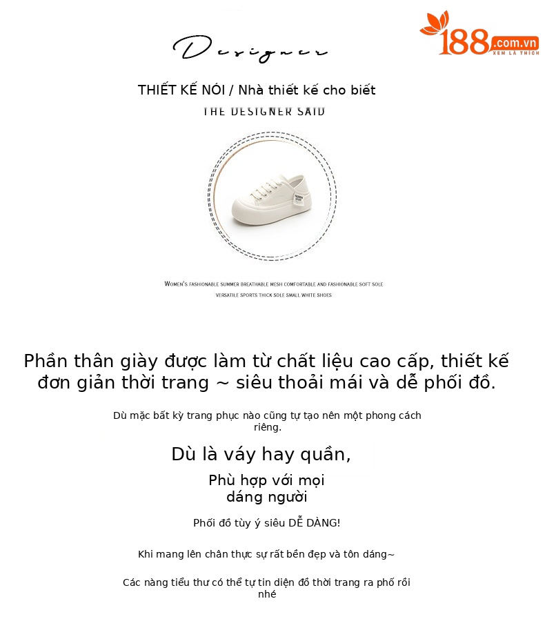 Giày sneaker nữ mũi tròn đế dày phong cách bánh mì, mới xuân 2026 — M2378 màu be, M2378 Màu mơ chi tiết 4