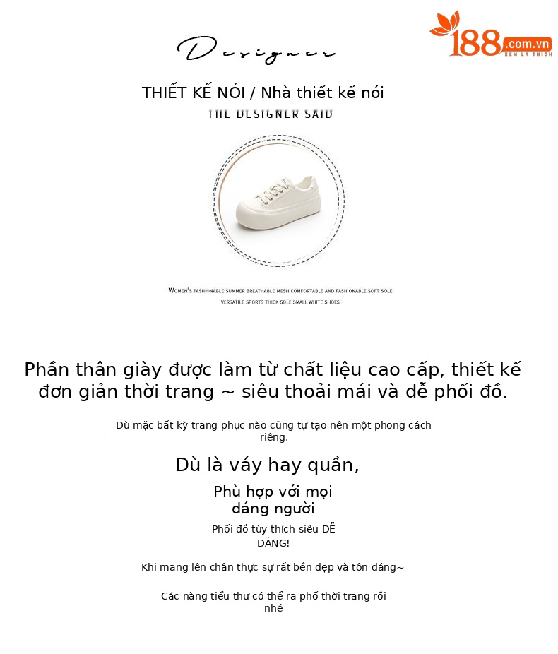 Giày thể thao da trắng mũi tròn đế dày tăng chiều cao nữ 2026 — M2377 màu đen, M2377 màu be chi tiết 4