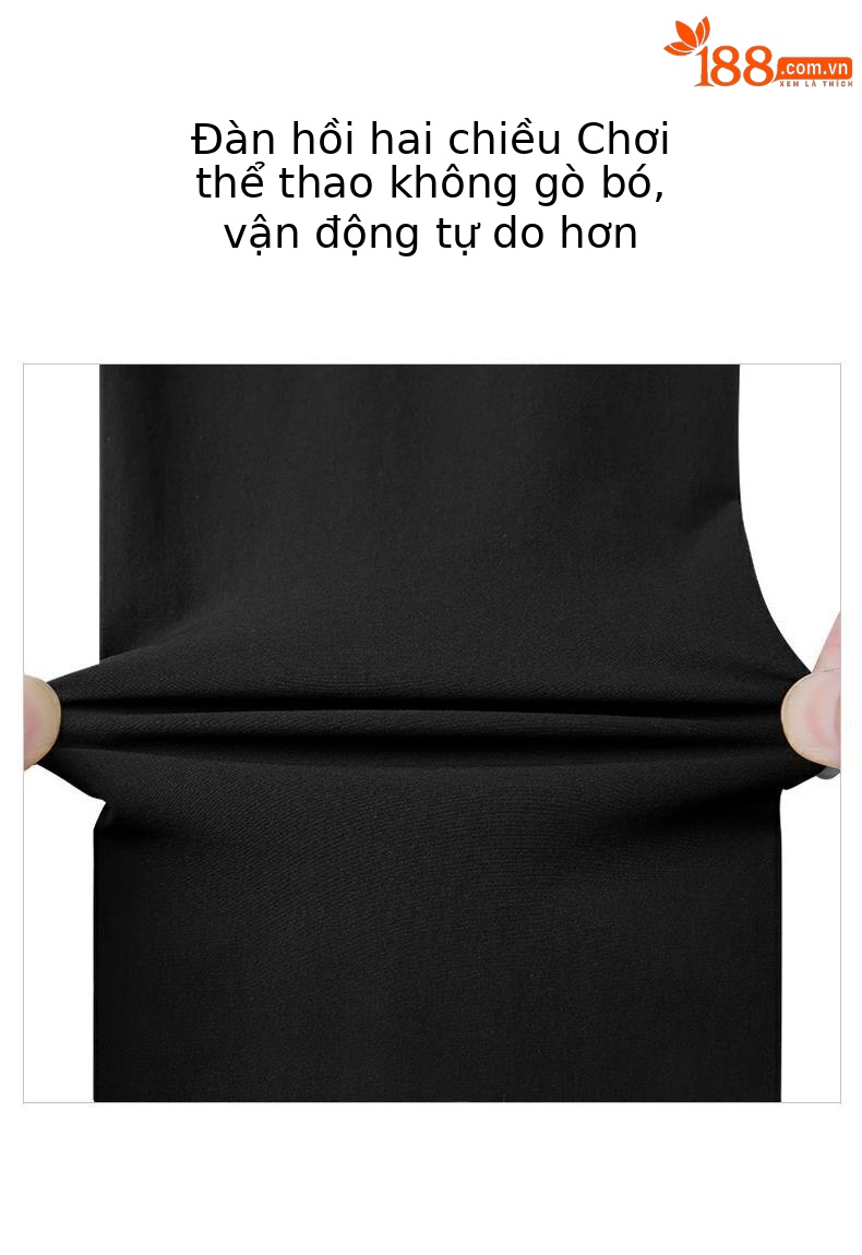 Quần dài golf nam mùa hè thắt lưng co giãn, phong cách thể thao — M23KUZ003-màu xám, M23KUZ003-màu trắng, M23KUZ003-Đen, M23KUZ003-màu xanh lá cây chi tiết 4