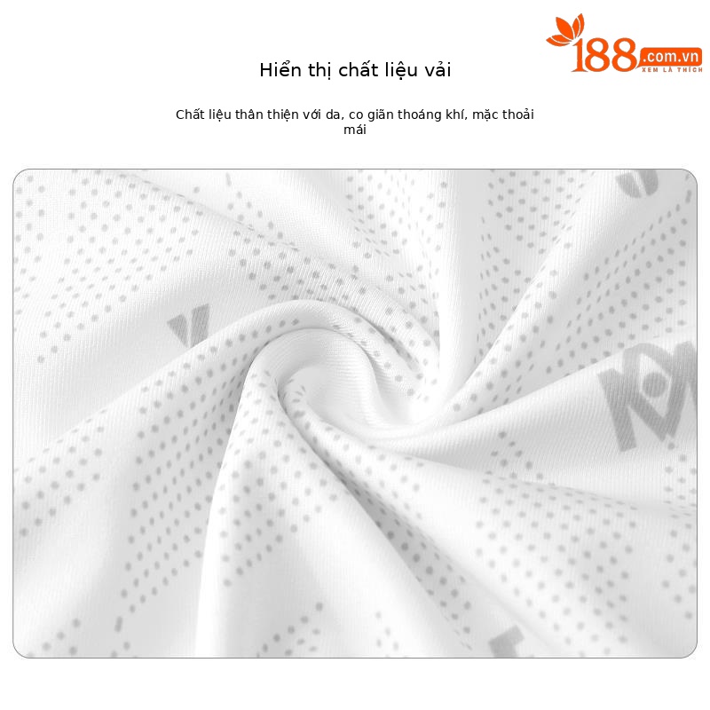 Áo phông nữ in hoa ngắn tay chơi golf vải thể thao đàn hồi cao mùa hè — M23YF007-màu trắng