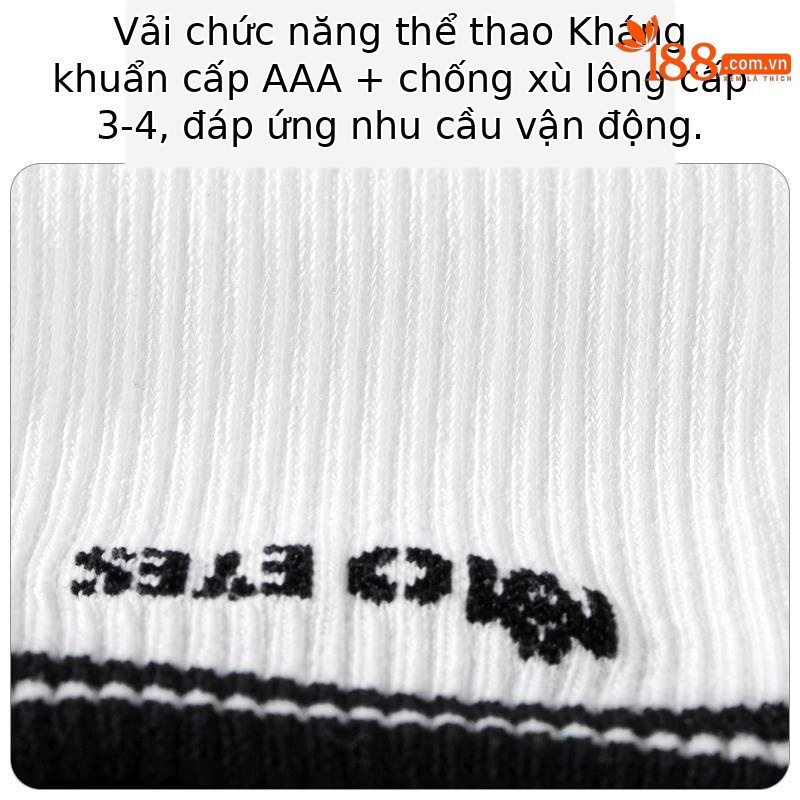 Tất golf nữ moeyes mắt ma thuật phối màu ống giữa co giãn thể thao chống bóng — Một size