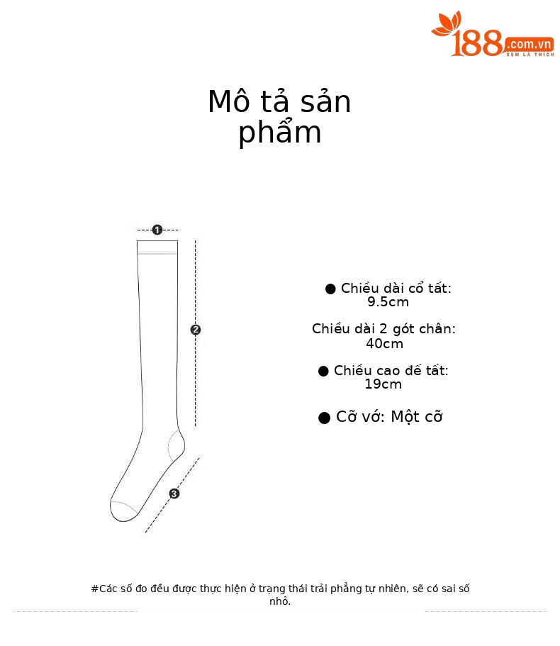 Vớ golf nữ qua đầu gối Moeyes Magic Eye co giãn chống vón — Một size chi tiết 4