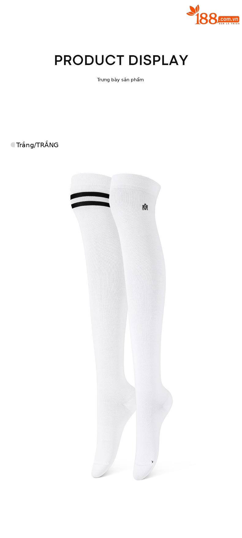 Vớ golf nữ qua đầu gối Moeyes Magic Eye co giãn chống vón — Một size chi tiết 10
