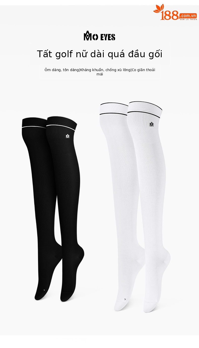 Vớ golf nữ qua đầu gối Moeyes Magic Eye co giãn chống vón — Một size chi tiết 18