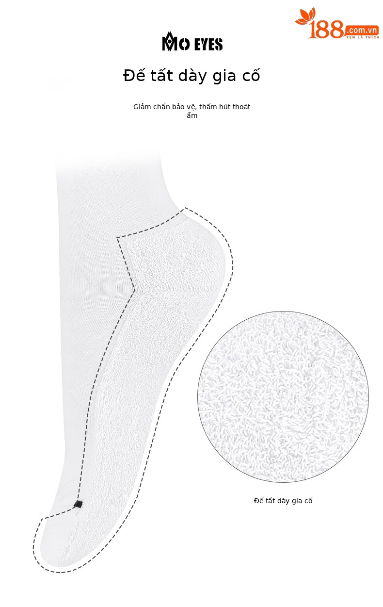 Vớ golf nữ qua đầu gối Moeyes Magic Eye co giãn chống vón — Một size chi tiết 19