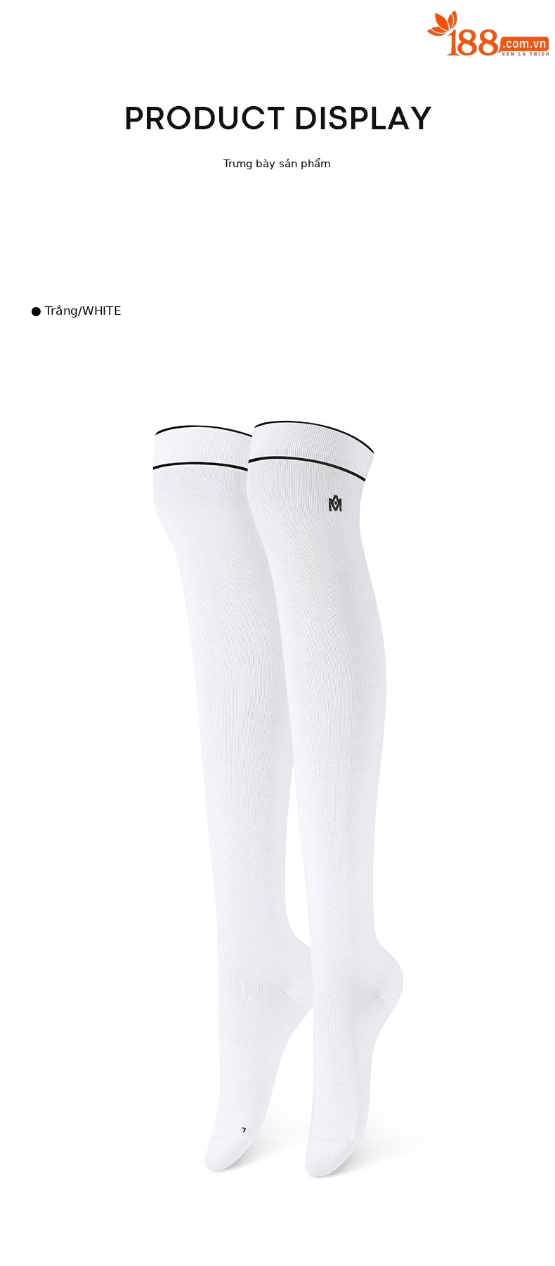 Vớ golf nữ qua đầu gối Moeyes Magic Eye co giãn chống vón — Một size chi tiết 27