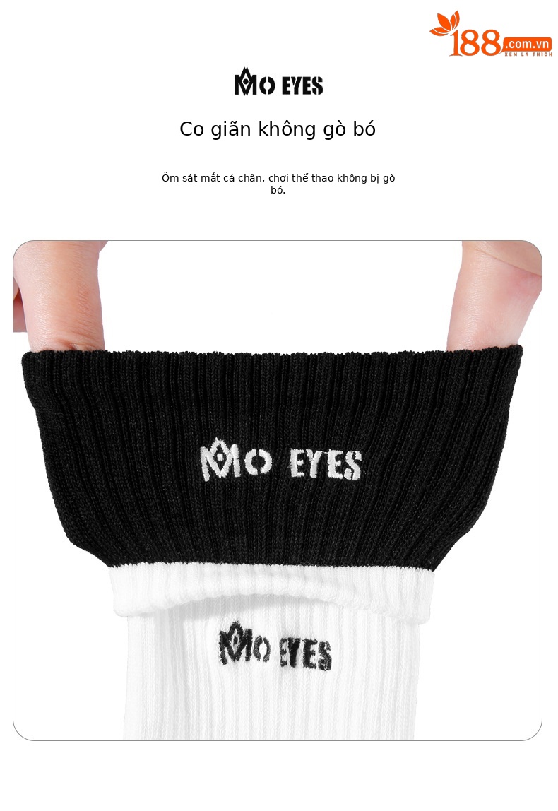 Vớ golf nam Moeyes Magic Eye màu tương phản, chống vón, vừa chân — Một size chi tiết 2