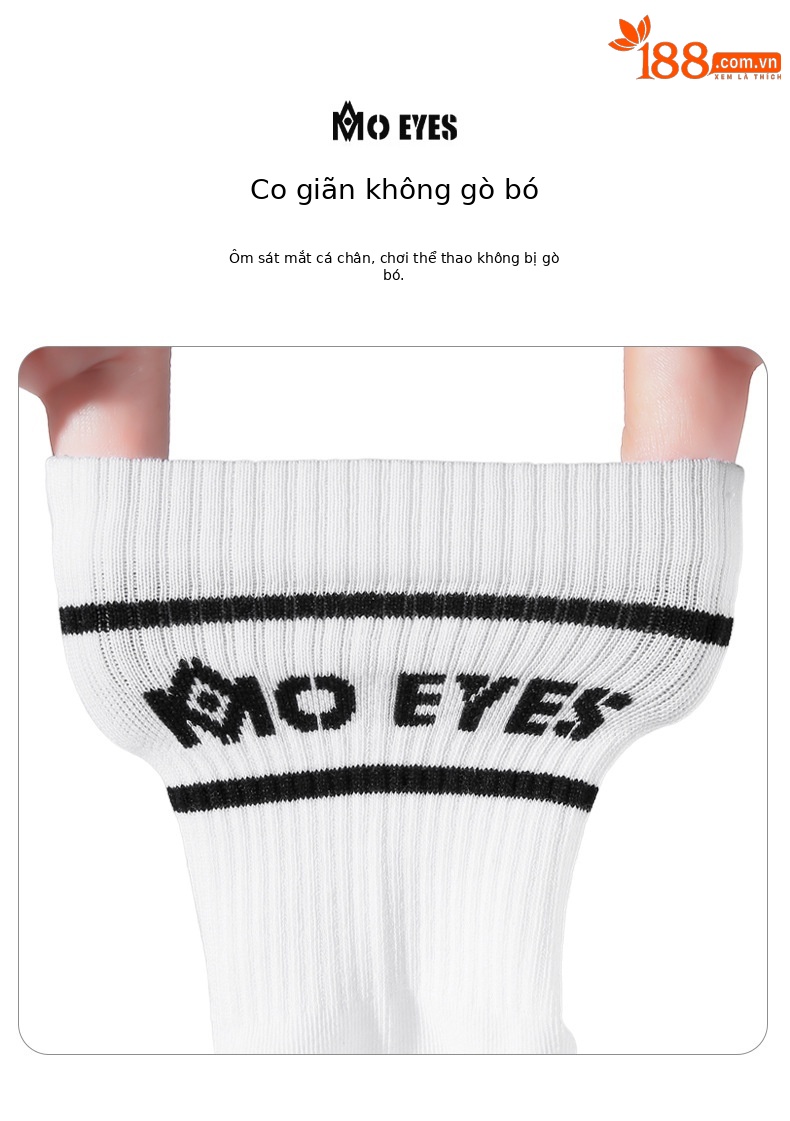 Vớ golf nam Moeyes Magic Eye màu tương phản, chống vón, vừa chân — Một size chi tiết 26