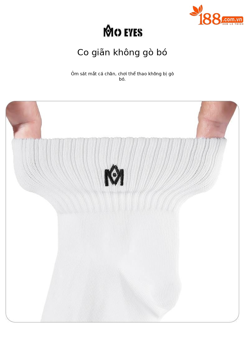Vớ golf nam Moeyes Magic Eye màu tương phản, chống vón, vừa chân — Một size chi tiết 38
