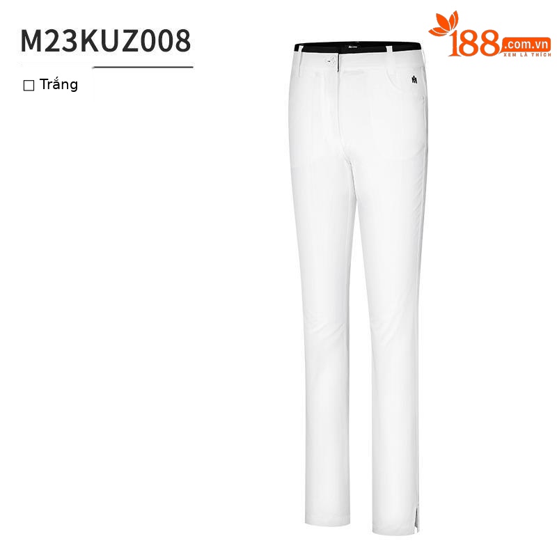 Quần golf nữ ống lửng thiết kế lỗ thoáng khí — M23KUZ008-màu trắng, M23KUZ008-Đen