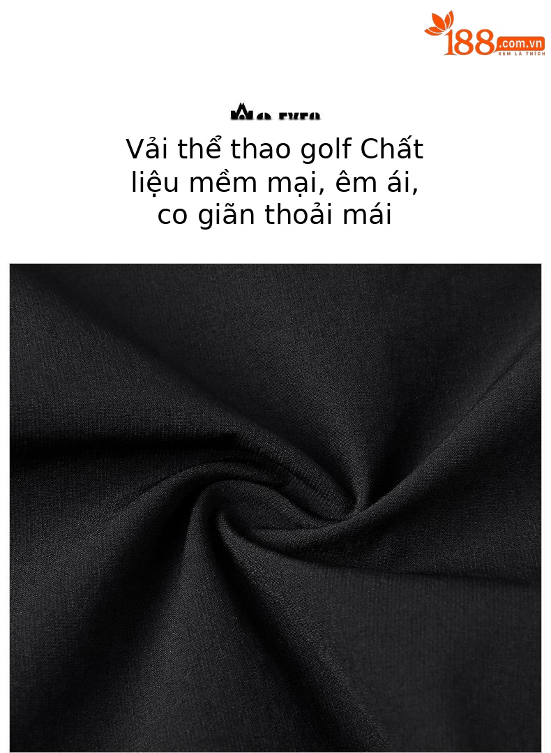 Quần golf nữ ống lửng thiết kế lỗ thoáng khí — M23KUZ008-màu trắng, M23KUZ008-Đen chi tiết 2