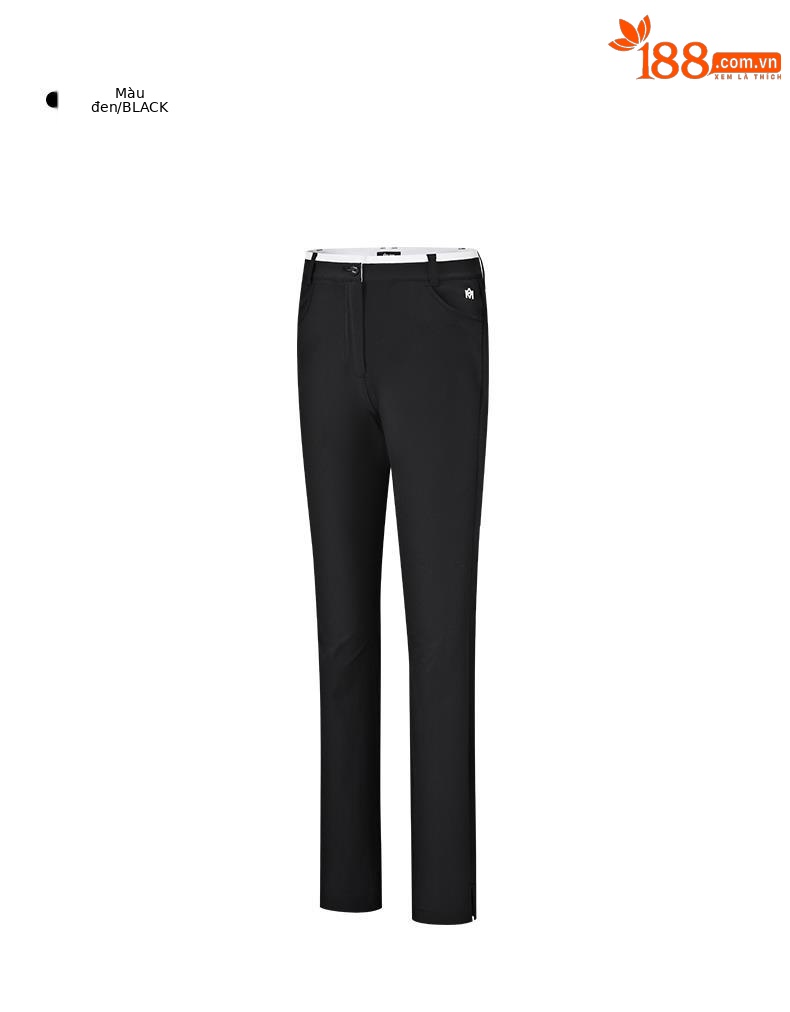 Quần golf nữ ống lửng thiết kế lỗ thoáng khí — M23KUZ008-màu trắng, M23KUZ008-Đen chi tiết 14