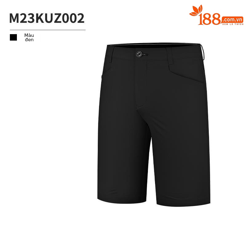 Quần short golf nam Moeyes Magic Eye co giãn mùa hè — M23KUZ002-Đen, M23KUZ002-Kaki, M23KUZ002-màu trắng