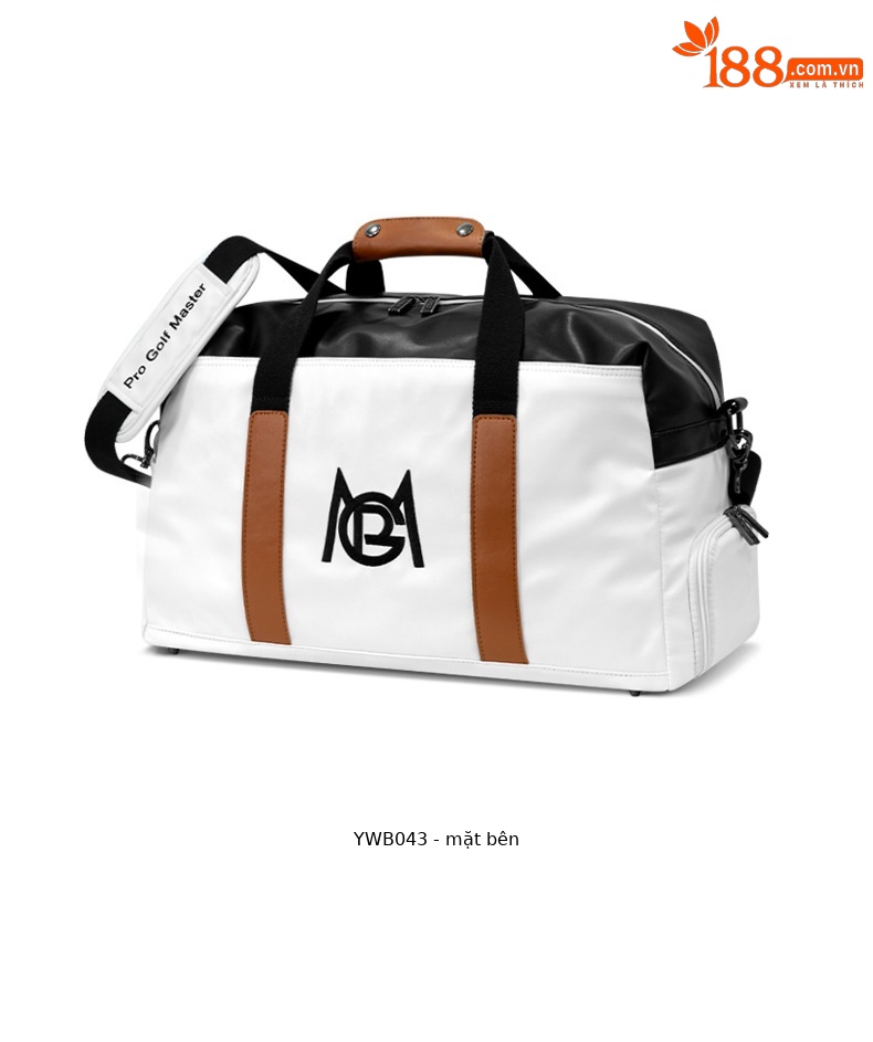 Túi tote golf PGM chống nước nhẹ, ngăn giày riêng, kích thước 50x24x29 cm — YWB043-Trắng Đen, YWB043-Trắng xanh lục, YWB043-Đen Trắng chi tiết 22