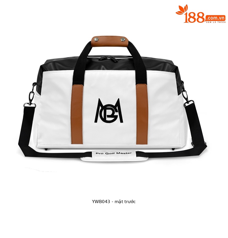 Túi tote golf PGM chống nước nhẹ, ngăn giày riêng, kích thước 50x24x29 cm — YWB043-Trắng Đen, YWB043-Trắng xanh lục, YWB043-Đen Trắng chi tiết 23