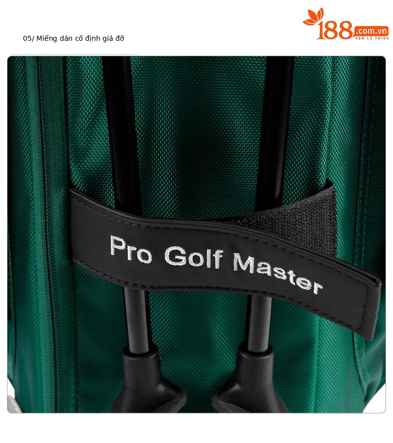 Túi đựng gậy golf PGM phong cách Hàn Quốc, chất liệu nylon bền bỉ, có mũ túi đôi — Qb133-màu xanh lá cây [mũ túi bóng ĐÔI], Qb133-đen [mũ túi bóng ĐÔI], Qb133-trắng [mũ túi bóng ĐÔI] chi tiết 17