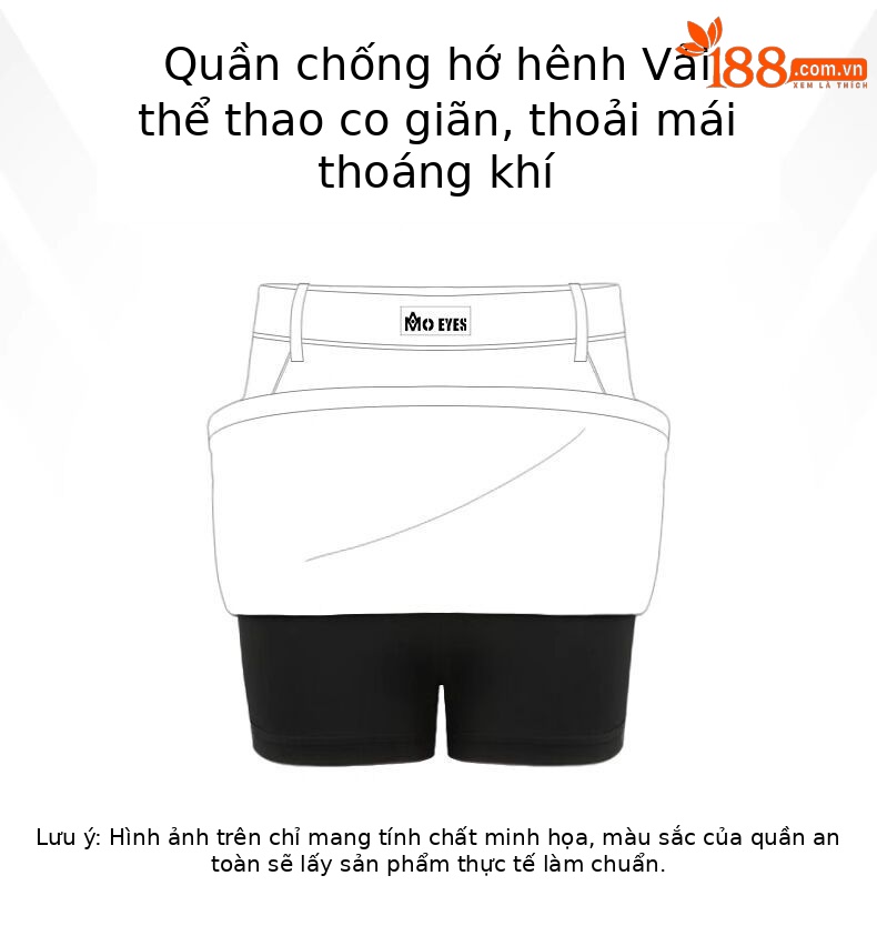 Áo thun không tay thể thao golf Moeyes Magic Eye co giãn cao, nhanh khô — M23YF014-Áo màu đen, M23QZ003-Váy ngắn màu trắng, M23YF014-Áo màu trắng, M23QZ003-Váy ngắn màu đen chi tiết 23