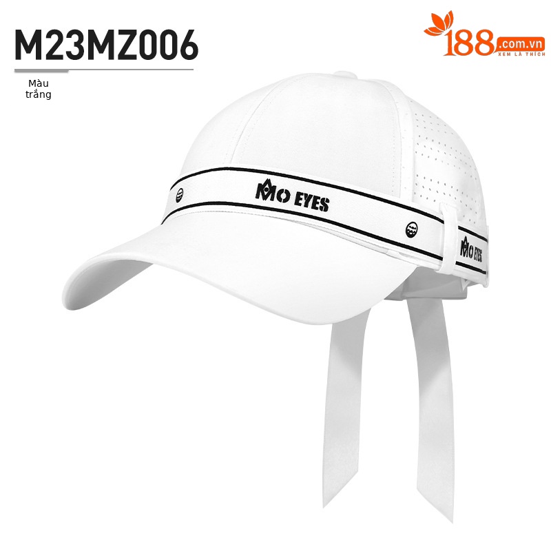 Mũ lưỡi trai nữ moeyes kiểu bóng chày lưới thoáng khí, dây thấm mồ hôi, chống nắng — M23MZ006-màu trắng, M23MZ006-Đen