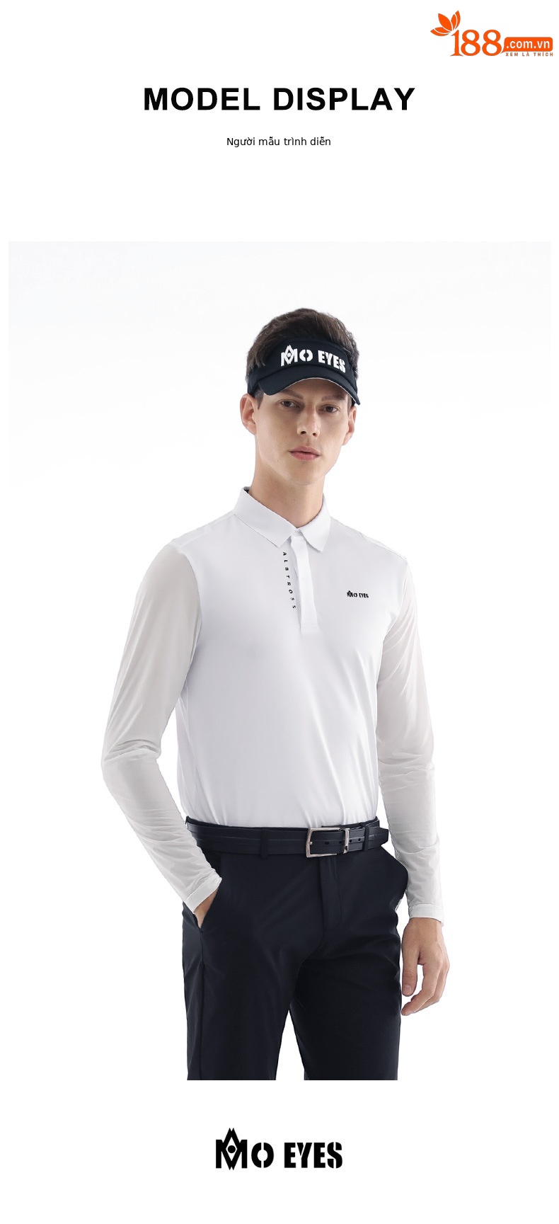 Áo chống nắng nam Moeyes Magic Eye Golf vải lụa lạnh thoáng khí nhanh khô — M23YF006-Áo màu trắng, M23YF006-Áo màu đen chi tiết 8