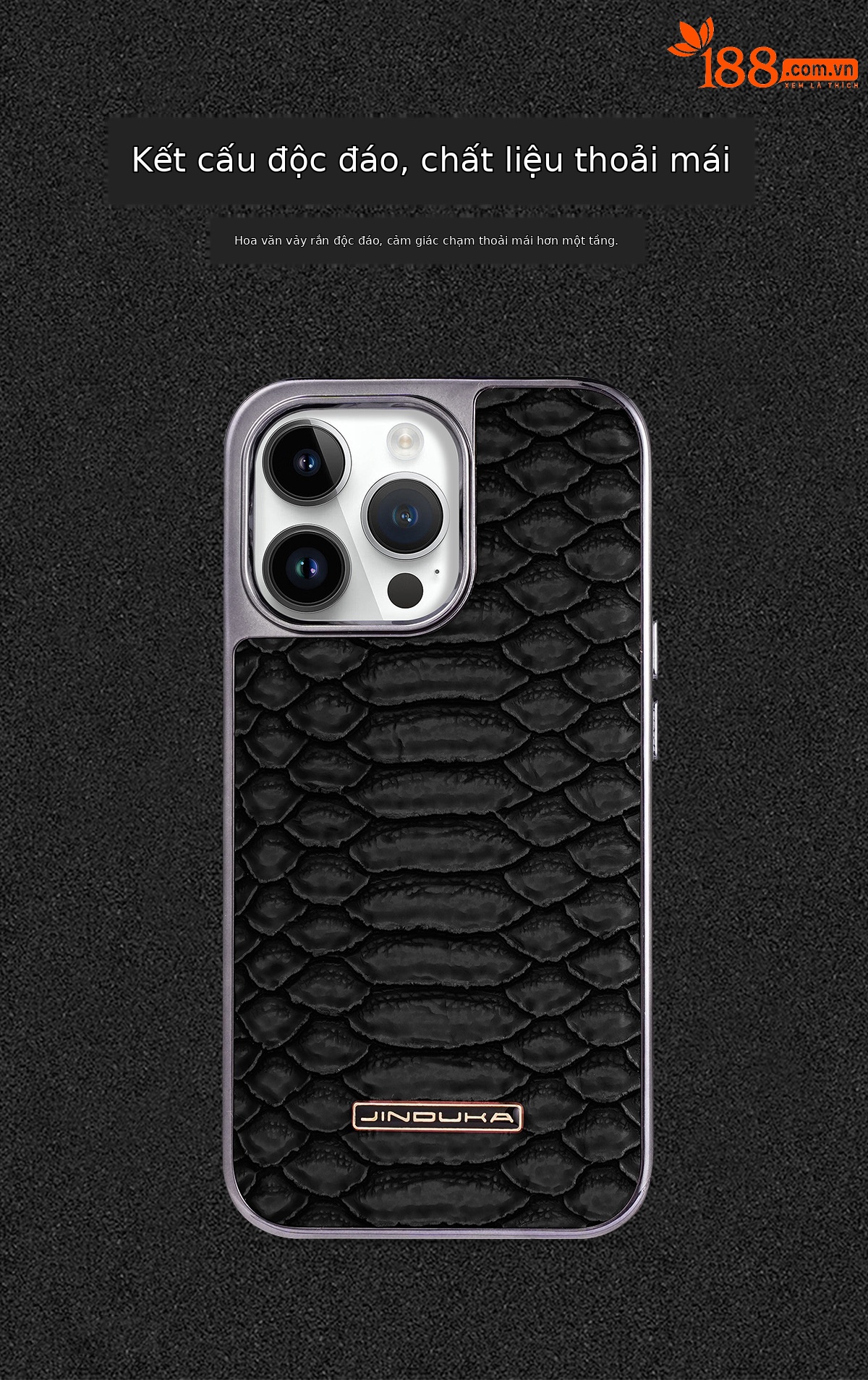 Ốp lưng da họa tiết rắn mạ điện chống rơi cho iPhone 12–16 Pro Max — [Đen] vân rắn ◆ Công nghệ mạ điện lỗ lớn, [Màu xanh lam] vân rắn ◆ Quy trình mạ điện lỗ lớn, [Màu nâu nhạt] vân rắn ◆ Quy trình mạ điện lỗ lớn, [Màu nâu sẫm] vân rắn ◆ Quy trình mạ điện lỗ lớn chi tiết 8