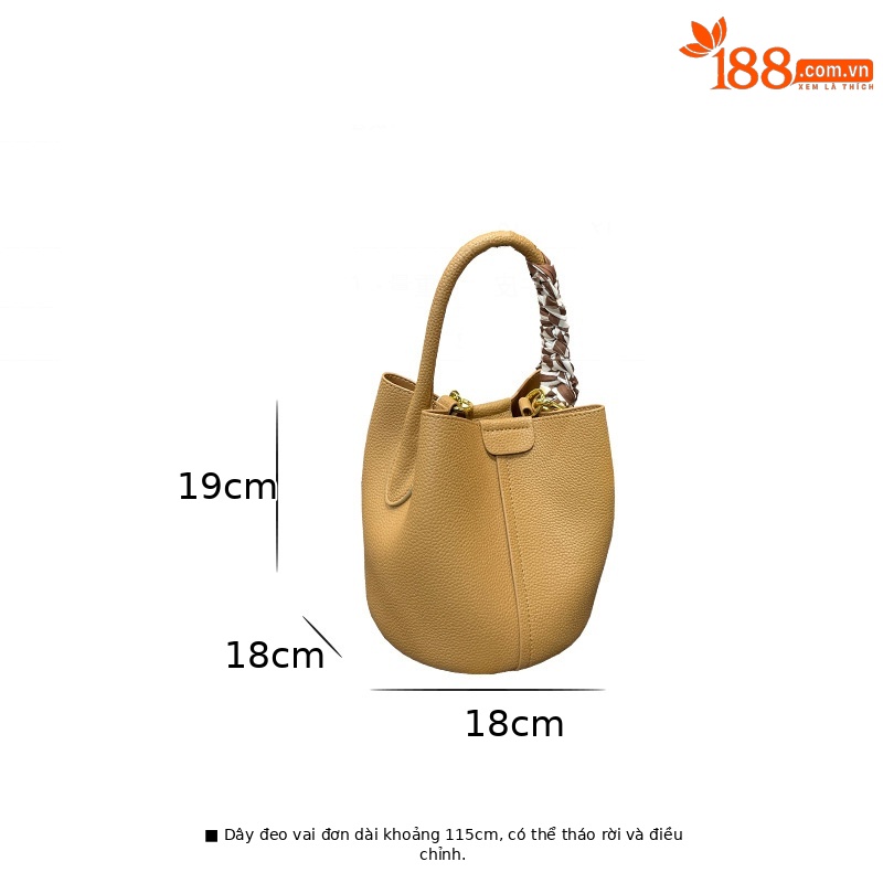 Túi bucket nữ rút dây cỡ lớn mẫu mới 2026 thiết kế độc đáo đa năng mùa hè