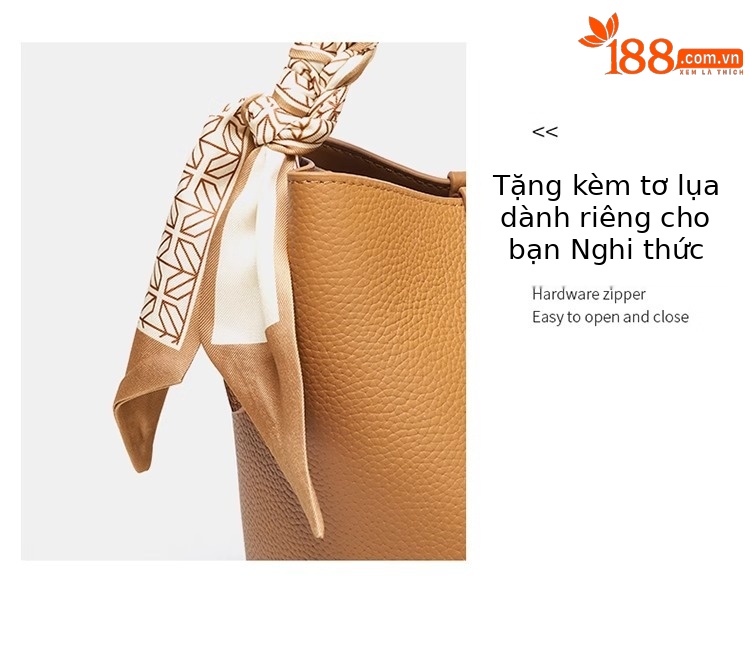 Túi bucket nữ rút dây cỡ lớn mẫu mới 2026 thiết kế độc đáo đa năng mùa hè chi tiết 7