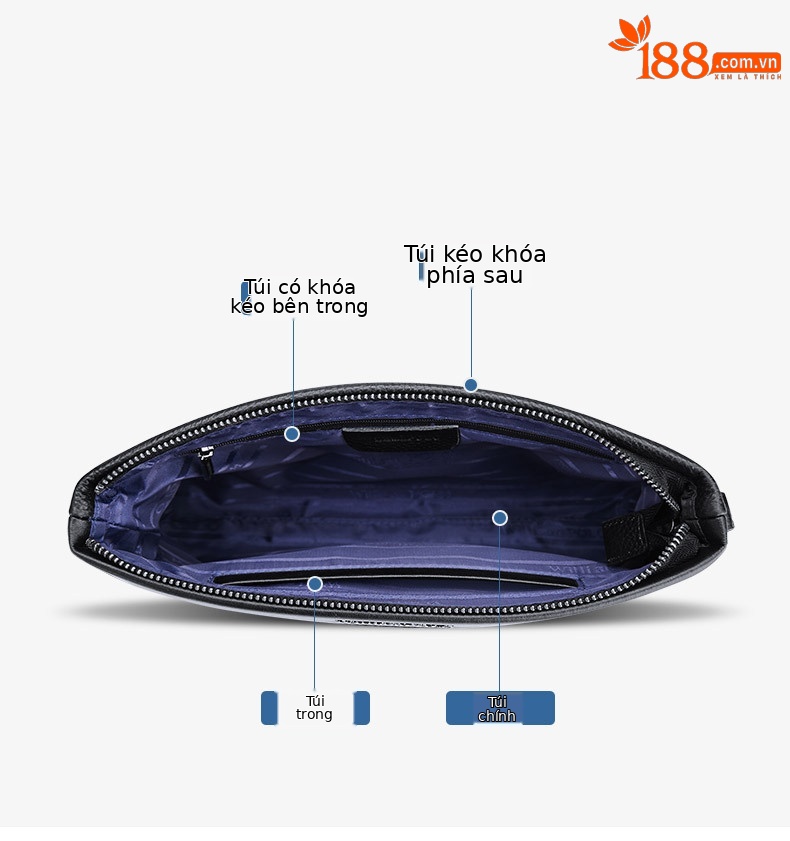 Túi đeo chéo nam họa tiết bàn cờ da PU dung tích lớn phong cách casual chi tiết 10