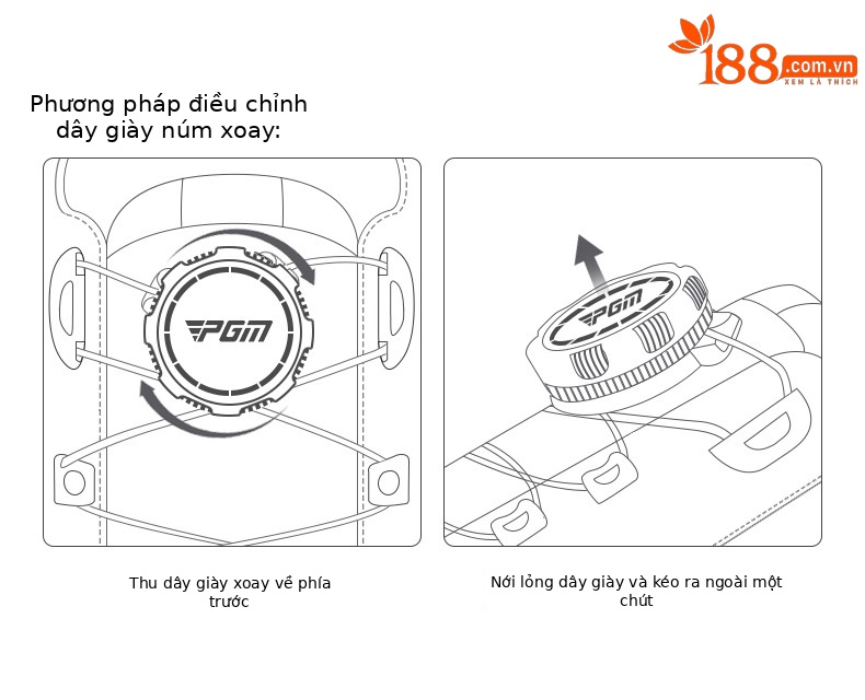 Giày golf PGM nam chống thấm nước, có bút đánh dấu từ tính và bóng TEE, núm vặn dây giày — XZ302-Xám trắng (kiểu dây giày), XZ302-Xám trắng (kiểu núm) chi tiết 7