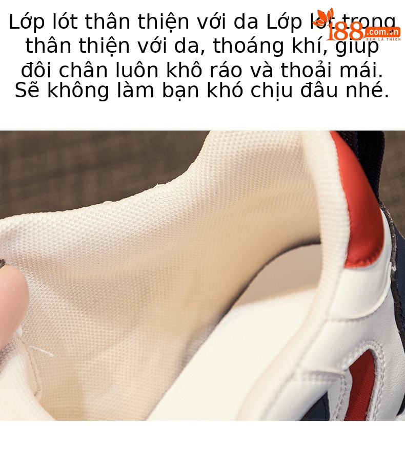 Giày sneaker nữ đế dày tăng chiều cao phong cách dad shoe mùa thu 2026 — M2503 Màu nâu, M2503 màu đen, M2503 màu xanh lam chi tiết 8