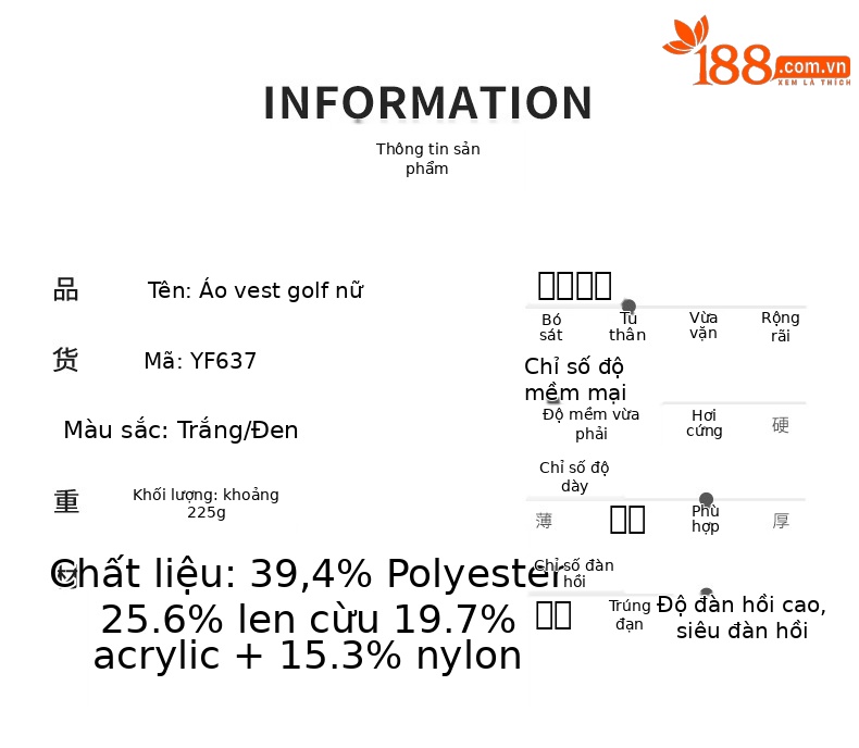 Áo vest len cổ chữ V thêu hoa nữ PGM – giữ ấm mùa thu đông — QZ095-Màu đen, QZ095-màu trắng, YF637-màu trắng, Qz095-màu xanh hải quân chi tiết 1