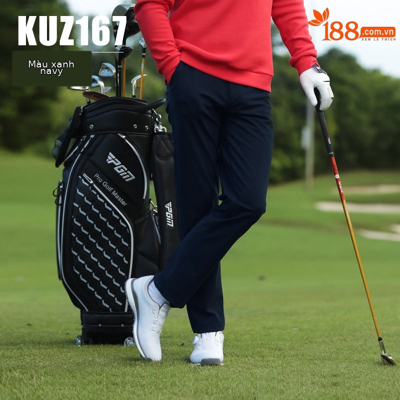 Kuz167-Quần dài màu xanh nước biển