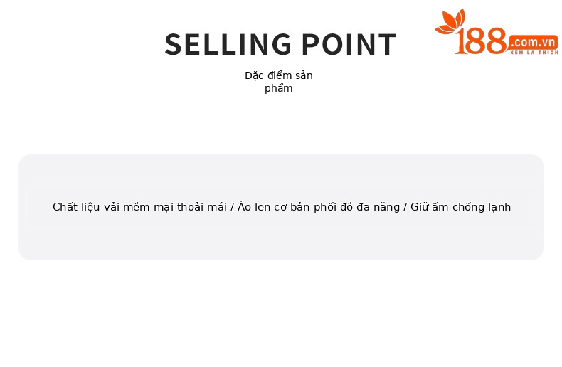 Áo len cổ lọ nữ PGM mặc trong giữ ấm thu đông mềm mại thoải mái — YF623-màu trắng, QZ096-Màu đen, YF623-Màu đen, YF623-Kaki chi tiết 3