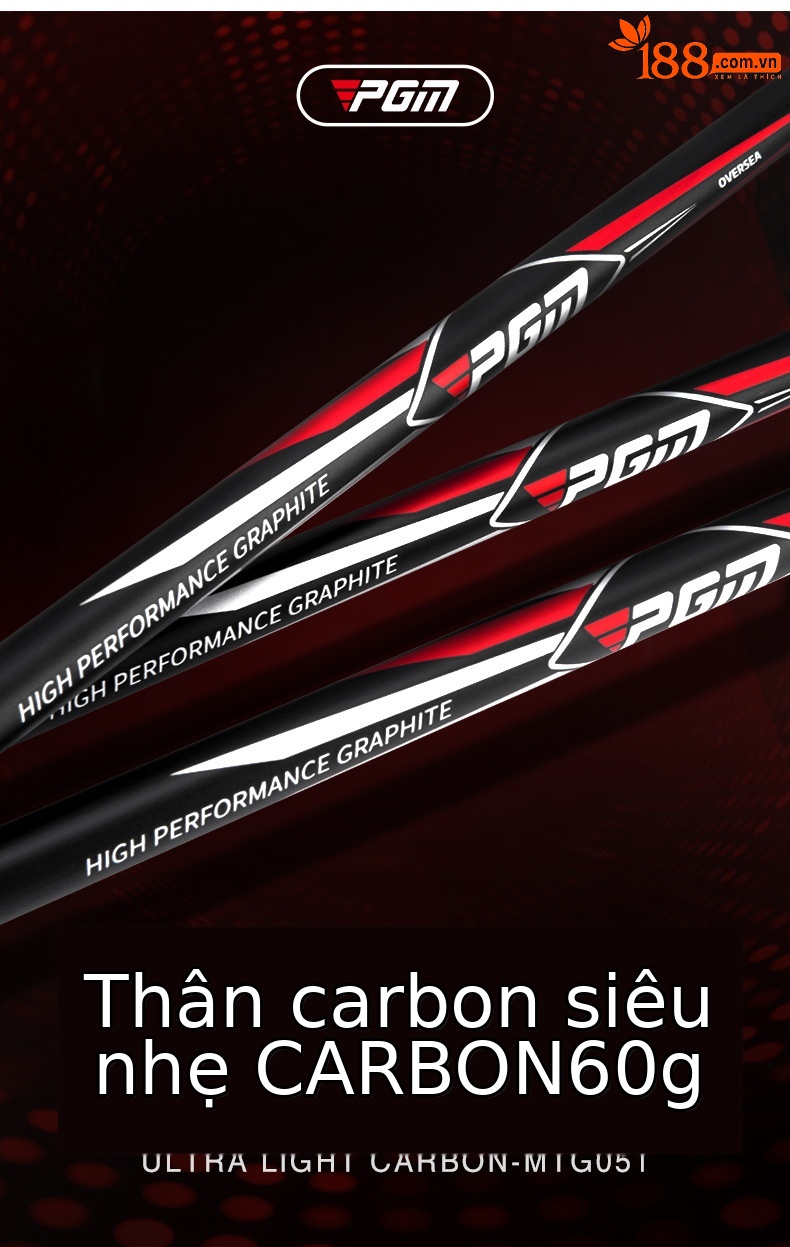 Gậy đánh gôn PGM số 7 tay phải – thân thép không gỉ / carbon, tập golf chuyên dụng — Sắt số P chi tiết 2