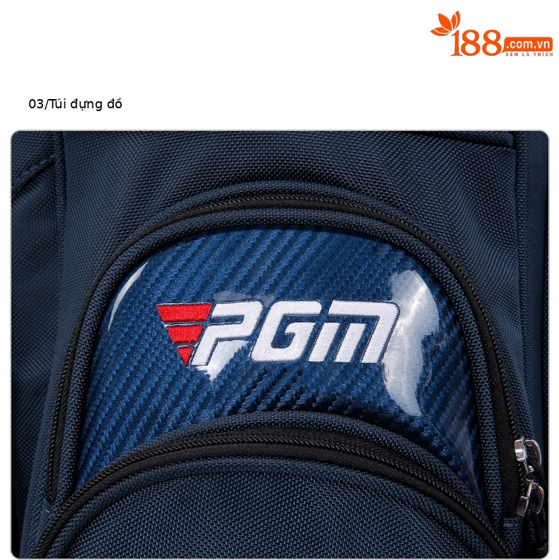 Túi đựng gậy golf PGM chống nước có chân đế, kích thước 127x34x30 cm — QB143-Màu đen, QB143-màu xám đậm, QB143-màu xanh đậm chi tiết 23