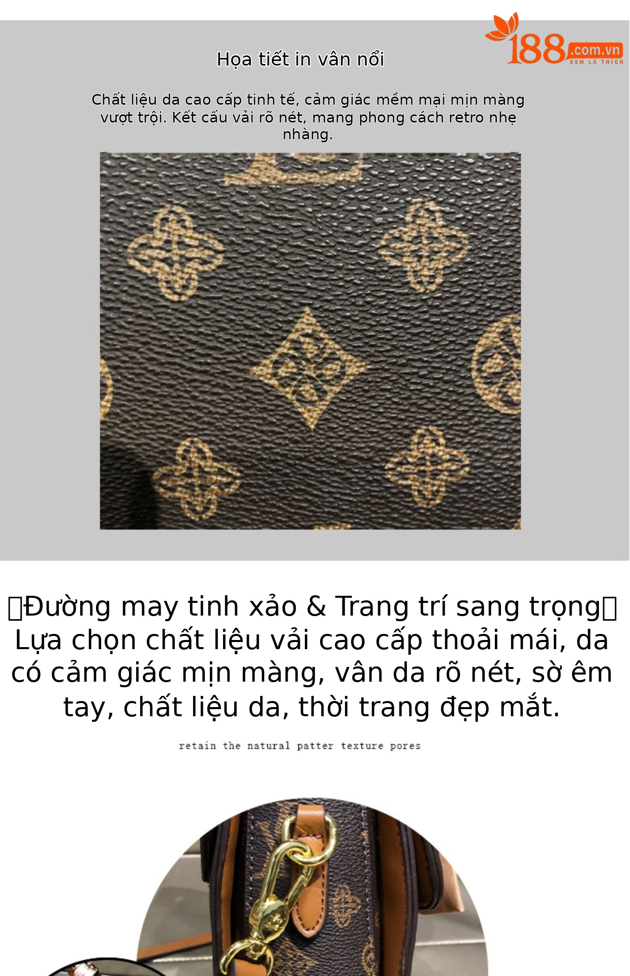 Túi đeo chéo nữ da thật dáng vuông nhỏ gọn — Cà phê cỡ nhỏ với màu nâu, mã chống hàng giả, Cỡ nhỏ màu cà phê chi tiết 4