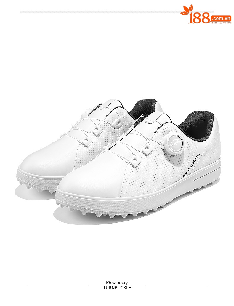 Giày golf nữ PGM khóa quay chống thấm nước siêu sợi chống trượt — XZ305 (Dây Giày khóa xoay), XZ305 (Dây giày thông thường) chi tiết 18