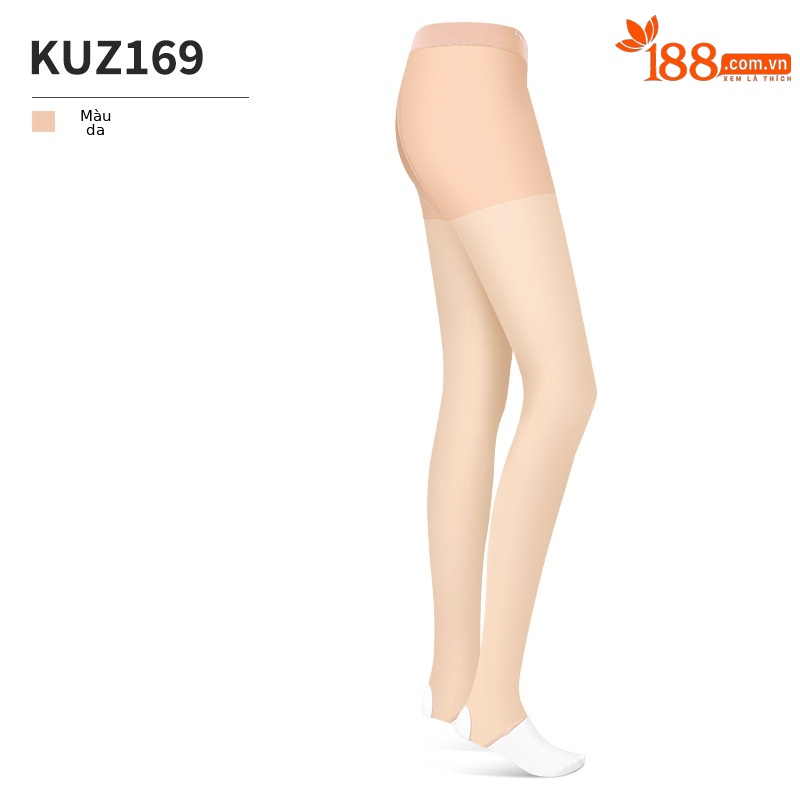 KUZ169-Quần legging chống nắng liền mạch (màu da)