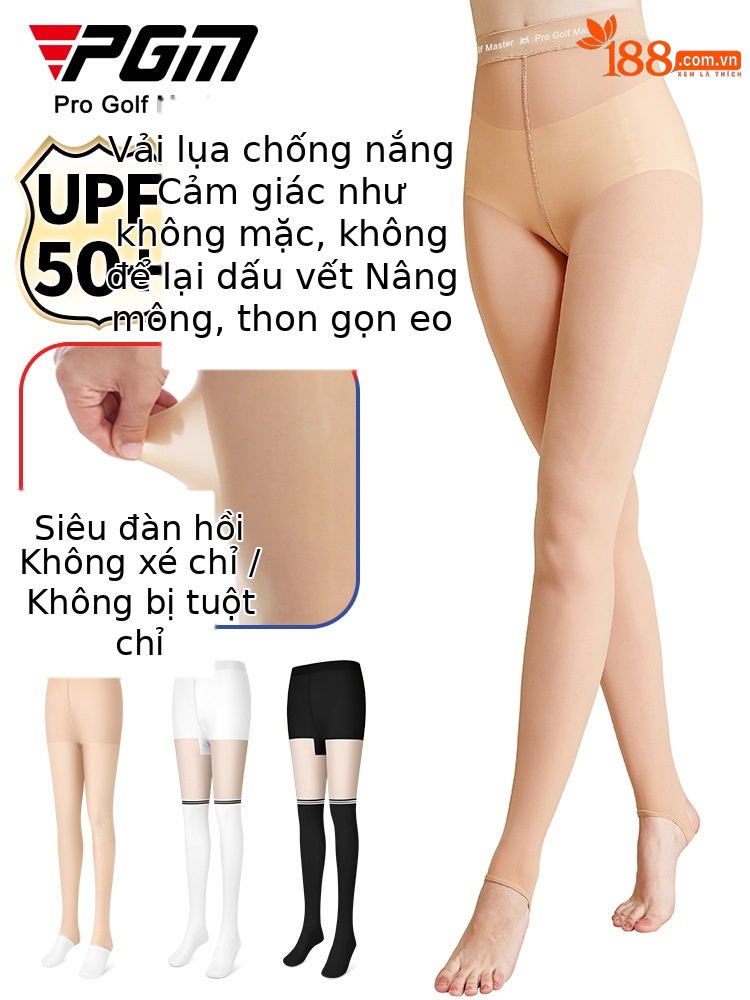 Quần legging nữ tập gym chống nắng liền mạch PGM — KUZ169-Quần legging chống nắng liền mạch (màu da)
