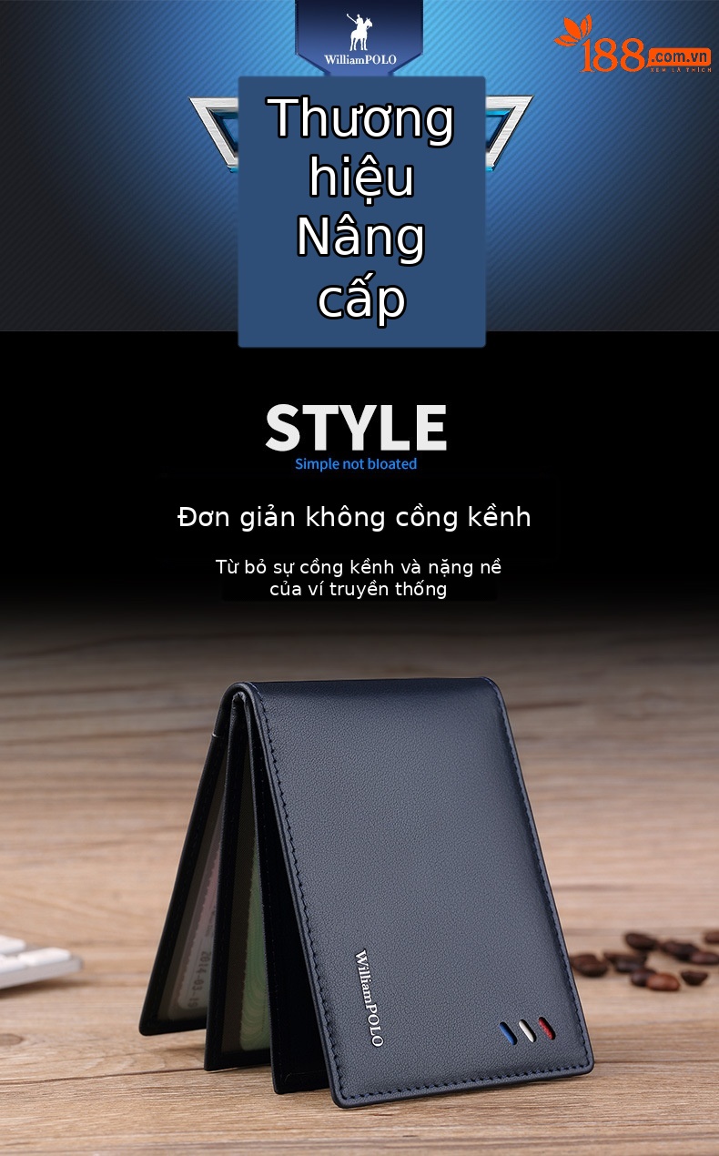 Ví card holder nam da thật chống từ Emperor Paul – đựng danh thiếp, thẻ ngân hàng chi tiết 1