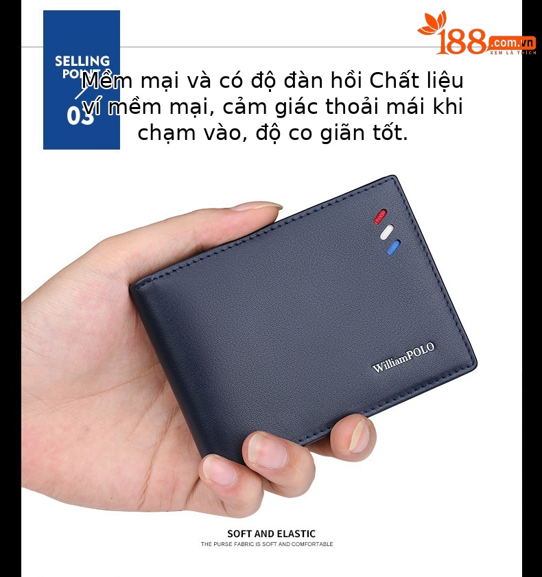 Ví card holder nam da thật chống từ Emperor Paul – đựng danh thiếp, thẻ ngân hàng chi tiết 8