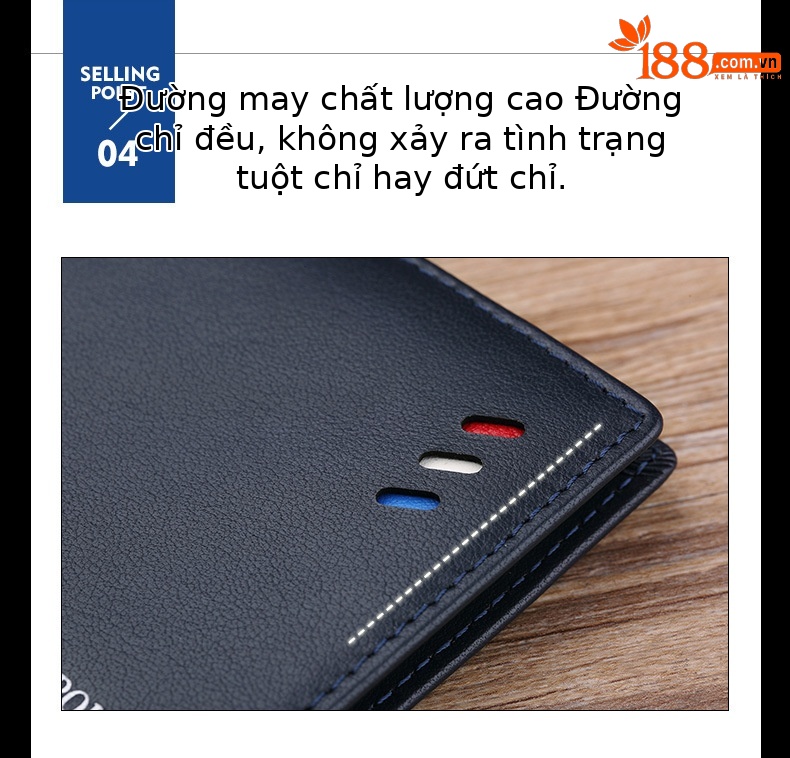 Ví card holder nam da thật chống từ Emperor Paul – đựng danh thiếp, thẻ ngân hàng chi tiết 9