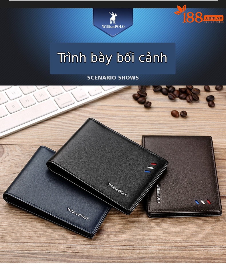 Ví card holder nam da thật chống từ Emperor Paul – đựng danh thiếp, thẻ ngân hàng chi tiết 12