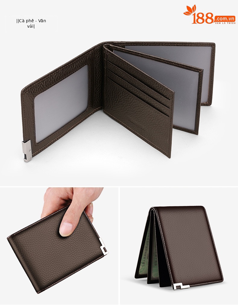 Ví card holder nam da thật chống từ Emperor Paul – đựng danh thiếp, thẻ ngân hàng chi tiết 18