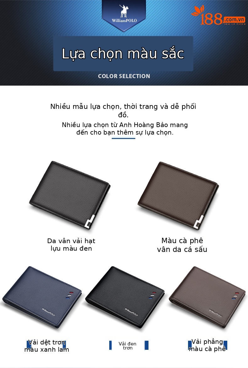 Ví card holder nam da thật chống từ Emperor Paul – đựng danh thiếp, thẻ ngân hàng chi tiết 3