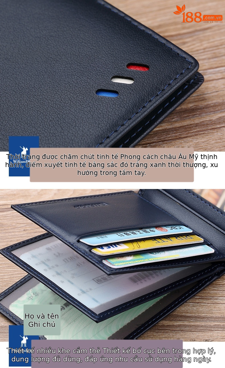 Ví card holder nam da thật chống từ Emperor Paul – đựng danh thiếp, thẻ ngân hàng chi tiết 21