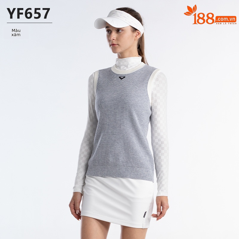 YF657-Áo vest màu xám