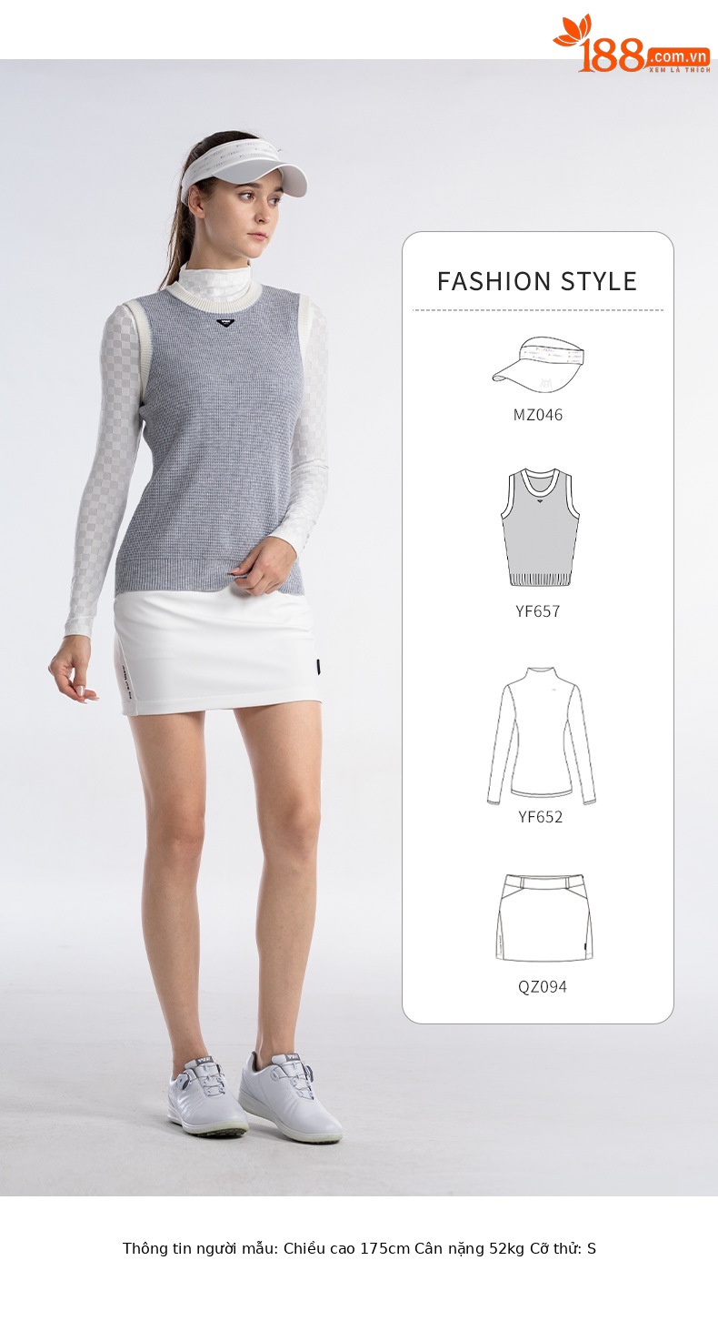Áo vest len cổ tròn phối màu nữ PGM – giữ ấm mùa thu đông, dáng ôm nhẹ — YF657-Áo vest đen, YF657-Áo vest màu xám, YF657-Áo vest trắng, YF657-Áo vest kaki chi tiết 13