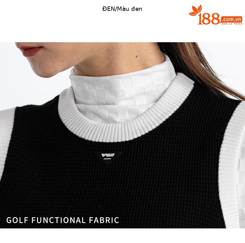 Áo vest len cổ tròn phối màu nữ PGM – giữ ấm mùa thu đông, dáng ôm nhẹ — YF657-Áo vest đen, YF657-Áo vest màu xám, YF657-Áo vest trắng, YF657-Áo vest kaki chi tiết 21