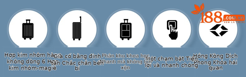 Vali nhôm-magiê 20 inch bánh xe đa hướng, khung nhôm chắc chắn, tiện lợi cho chuyến bay — Màu đen, Màu bạc chi tiết 1