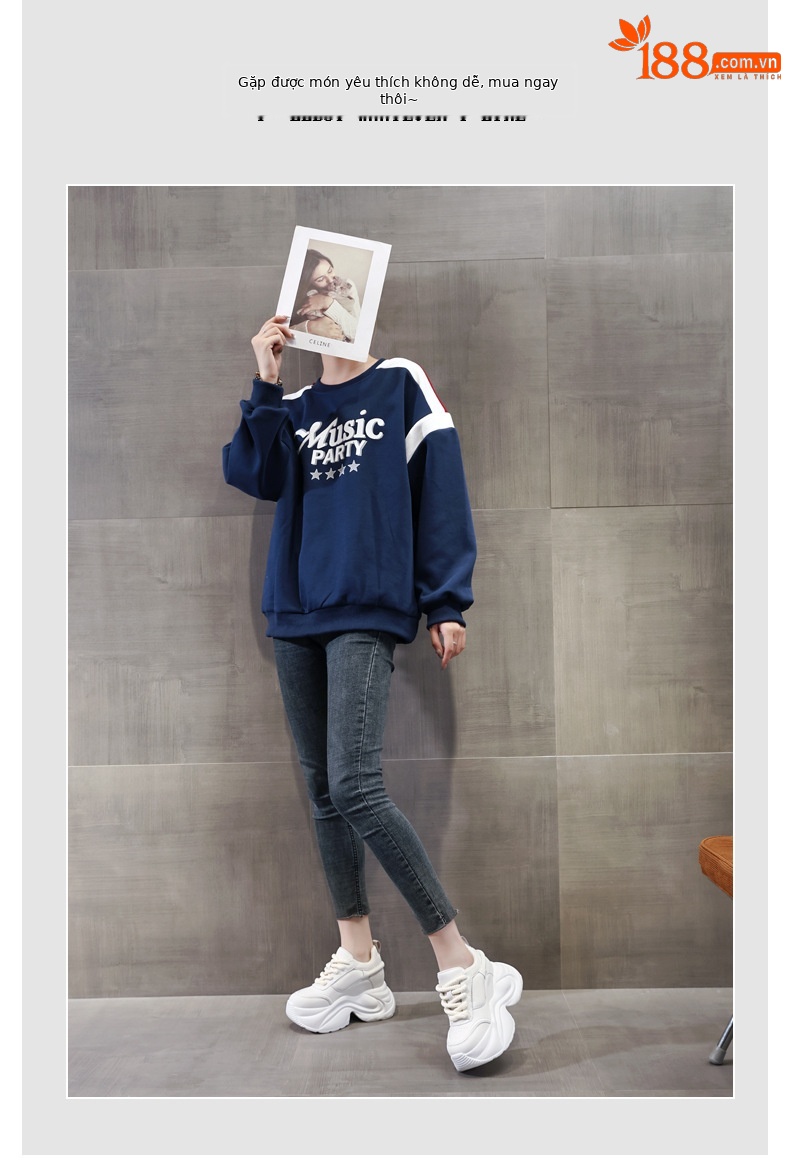 Giày sneaker nữ đế dày phối màu tăng chiều cao — Đen đỏ lót nhung chi tiết 6